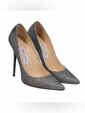 Jimmy Choo Romy 100 Lam Glitter Pumps